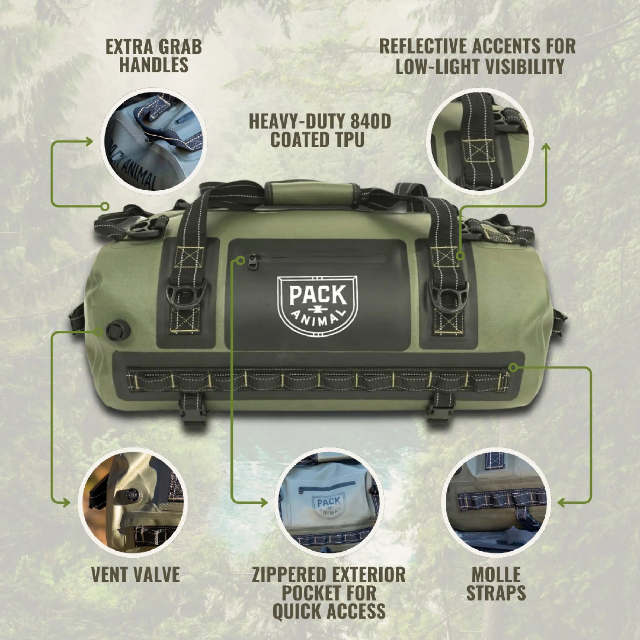 Canaima Duffle 40L - Green