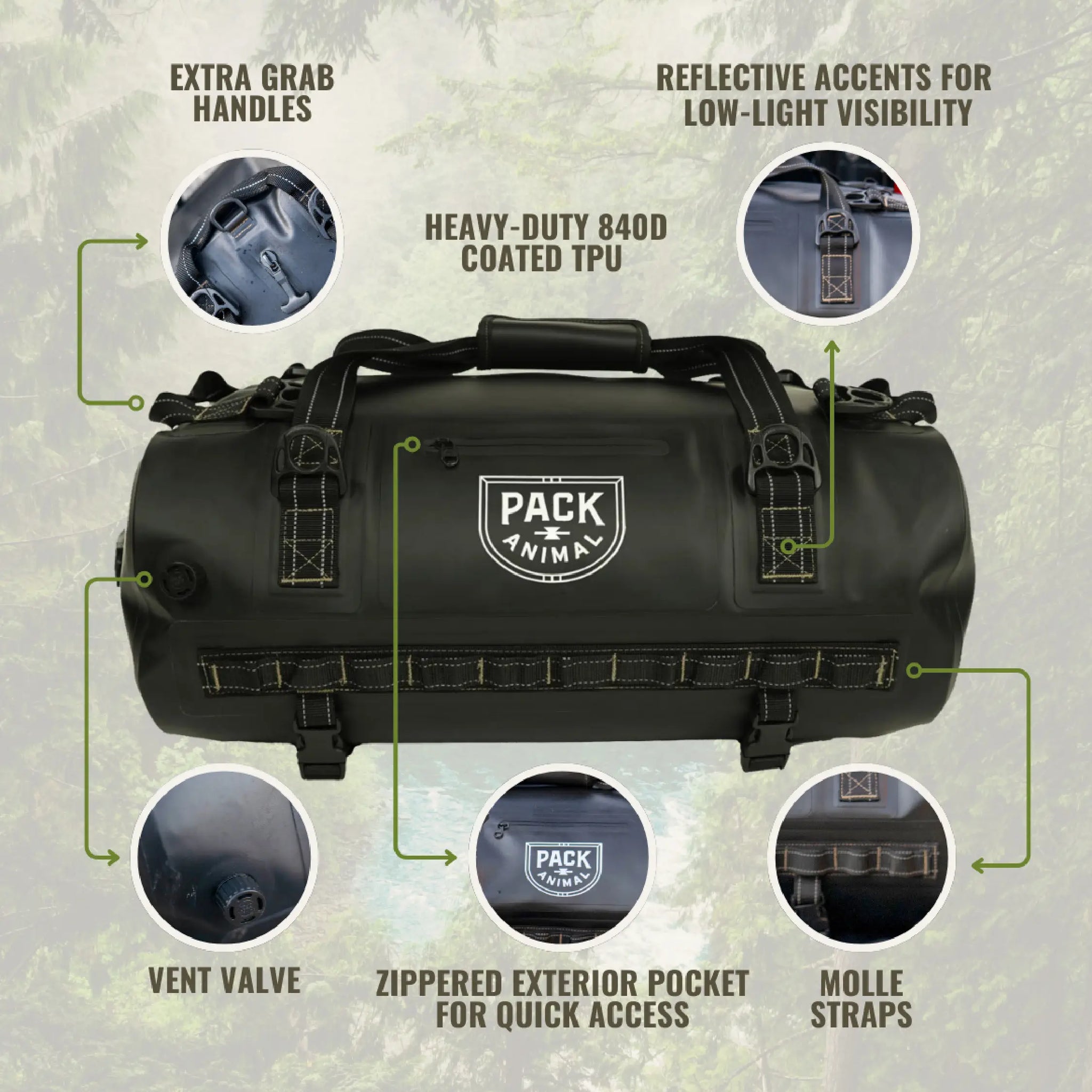 Canaima Duffle 40L - Black