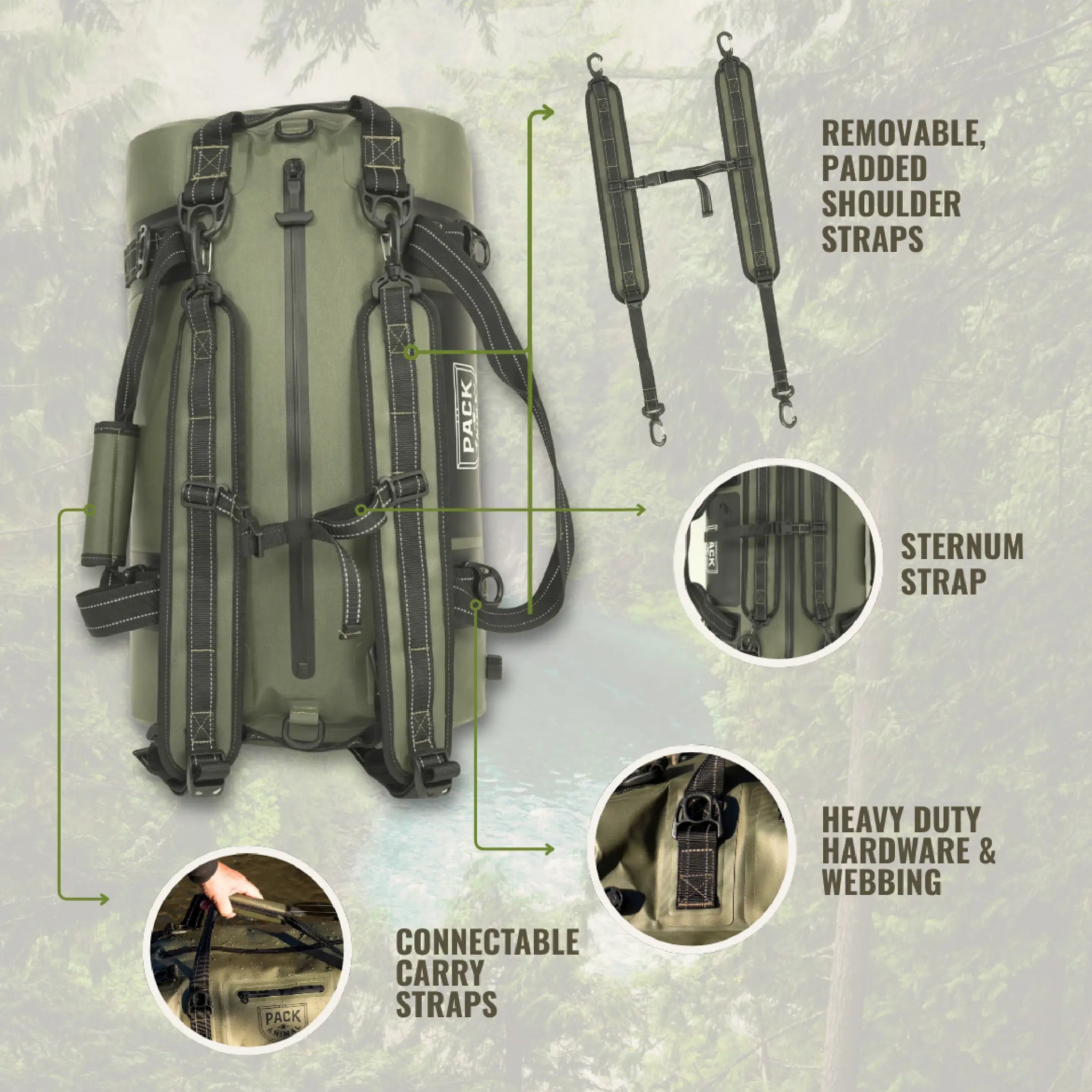 Canaima Duffle 40L - Green